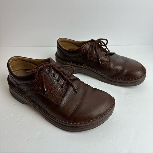 Vintage Birkenstock Memphis Shoes Men's size 10 Boots EU 43 Leather Brown - Picture 1 of 9